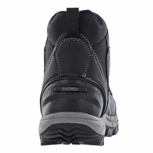 Khombu Men\'s Black Hybrid Winter Boots
